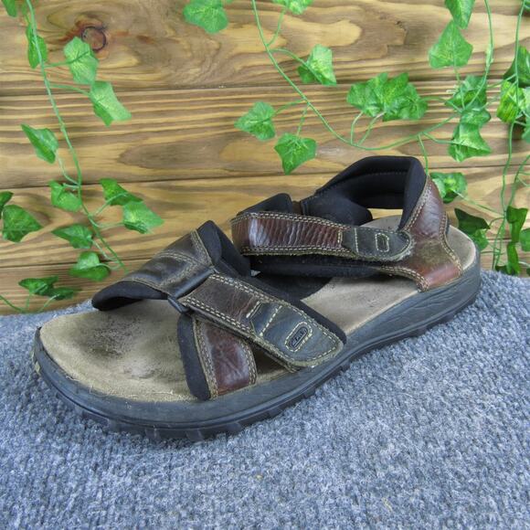 Clarks Men's Ankle Strap Brown Leather Size 11 Medium Used‎ 2025 - Picture 1 of 7